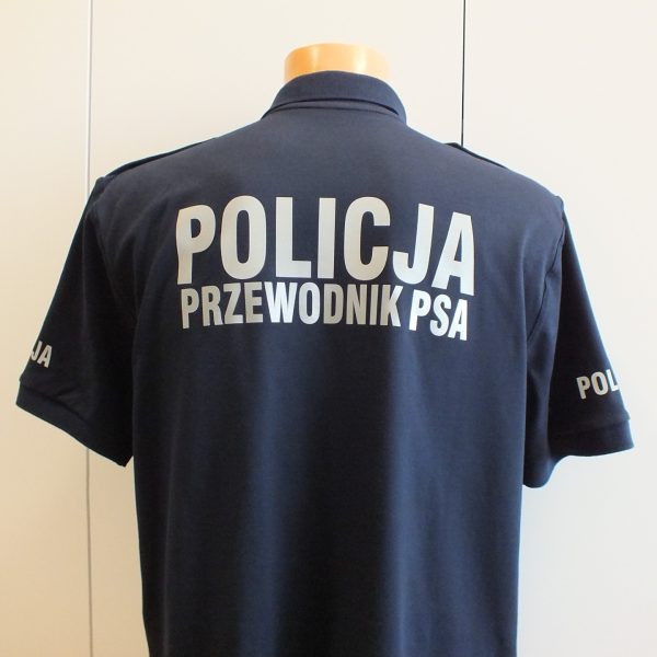 Koszulka Polo POLICJA Przewodnik Psa